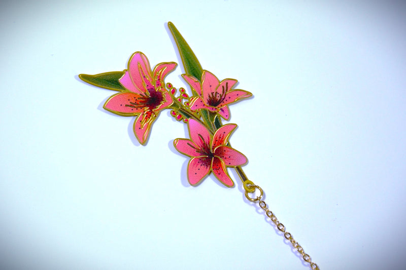 Lily ReBirth Blossom | Golden Bookmark