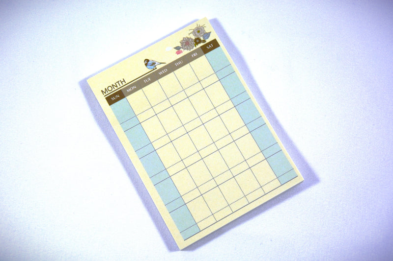Month Bluebird Post-it | Sticky Notepad