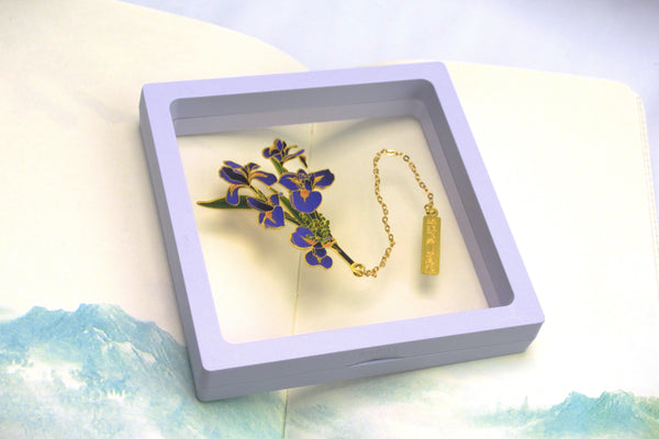 Orchid Elegance Blossom | Golden Bookmark